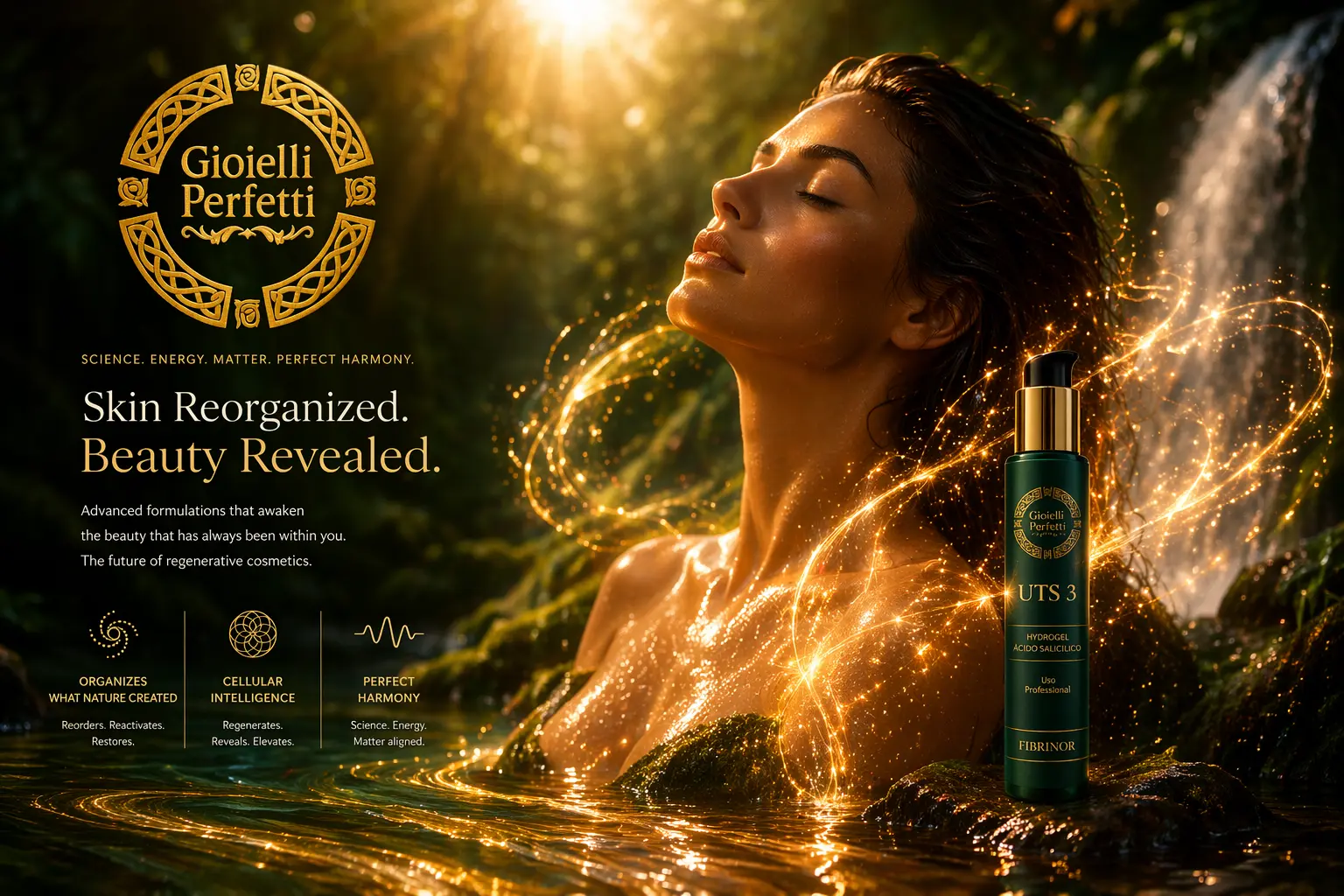 Campanha GIOIELLI PERFETTI com o produto UTS 3 num ambiente natural