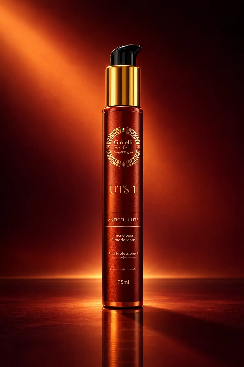 Apresentação premium do frasco GIOIELLI PERFETTI UTS 1 Anticelulítico
