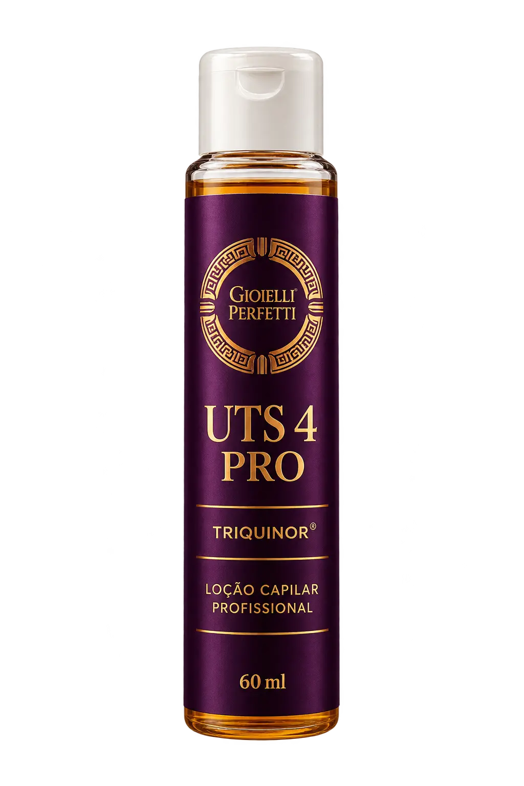 UTS 4 PRO TRIQUINOR, loção capilar profissional de 60 ml para utilização com dispositivos VORTEX UTS, GIOIELLI PERFETTI ou BMT-SYS