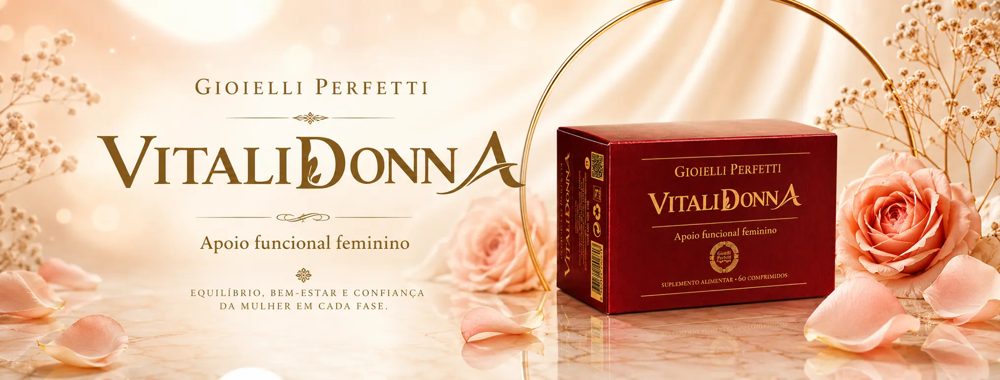 VITALIDONNA, apoio funcional feminino, marca do universo GIOIELLI PERFETTI